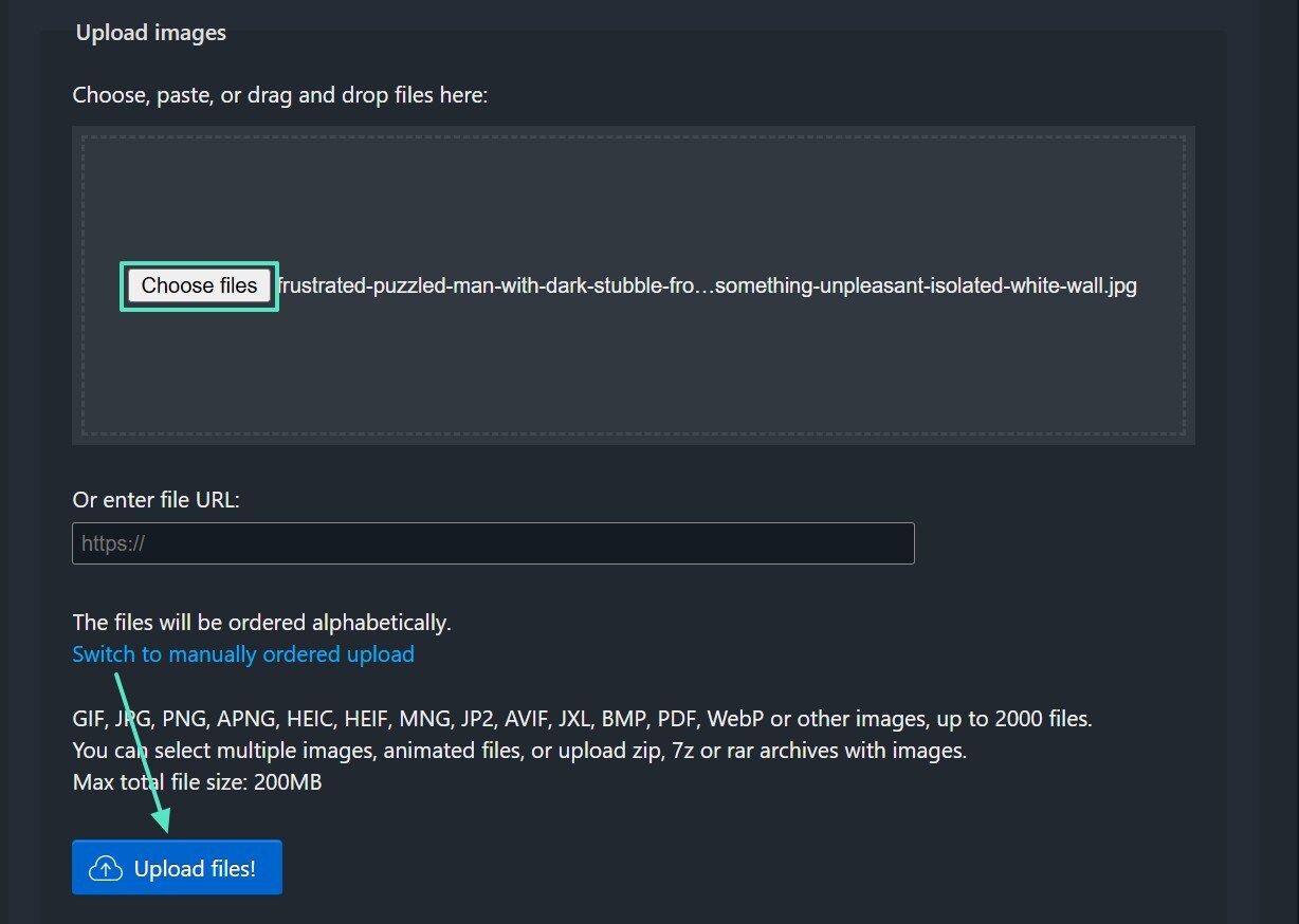 ezgif upload files