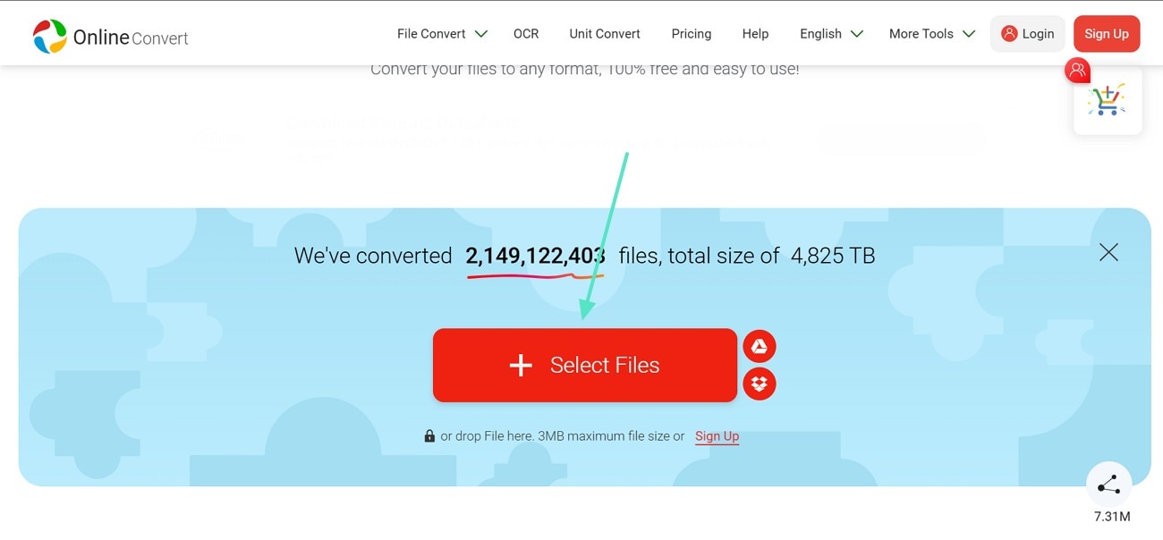 online convert upload file