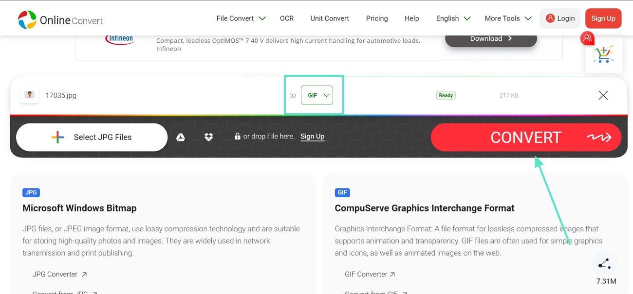 convert image to gif onlineconvert