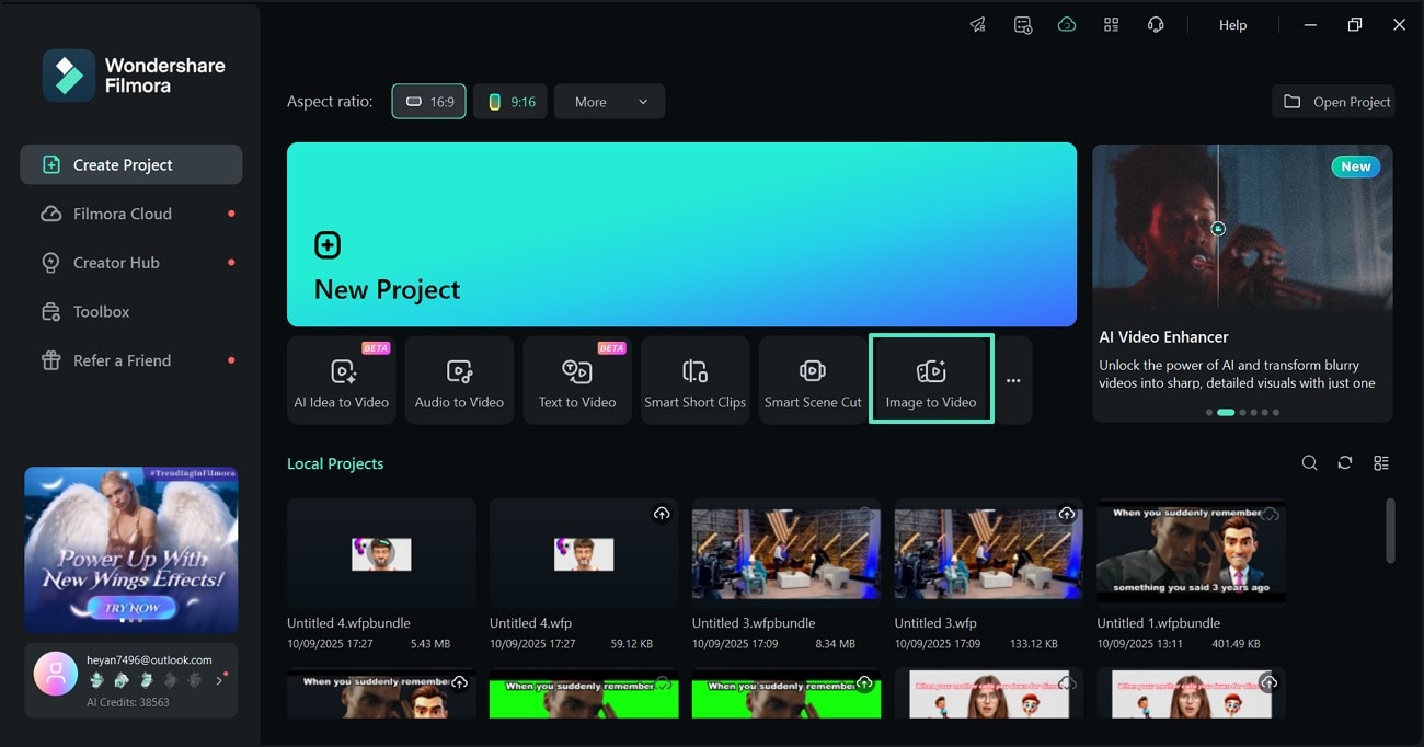 filmora image to video