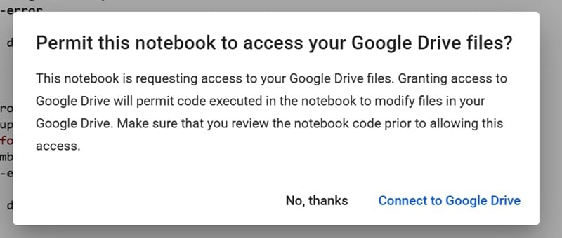 grant access for google drive