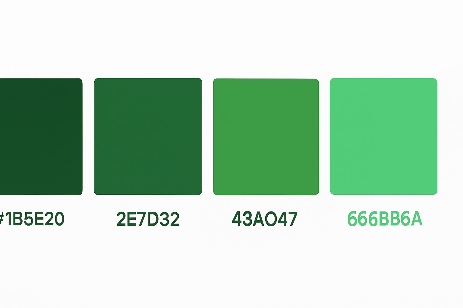 jungle energy green color palette with hex codes