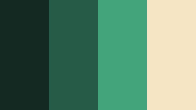 jungle thriller frame cypress green color palette with hex codes
