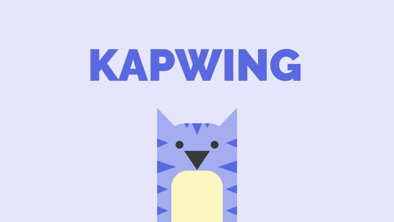a cover image showcasing kapwing logo