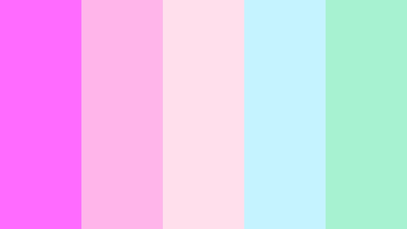 kawaii neon pastels neon orchid color palette with hex codes