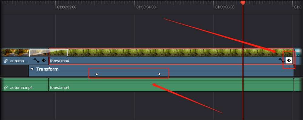 reveal keyframes in davinci resolve