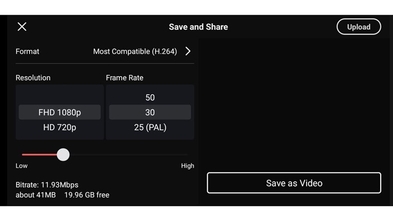 export options in kinemaster editor app