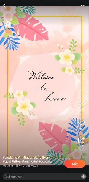 kinemaster wedding template 7