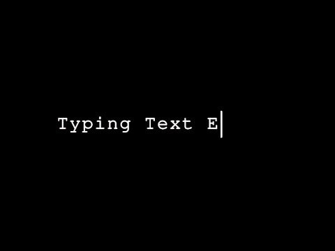typewriting kinetic motion