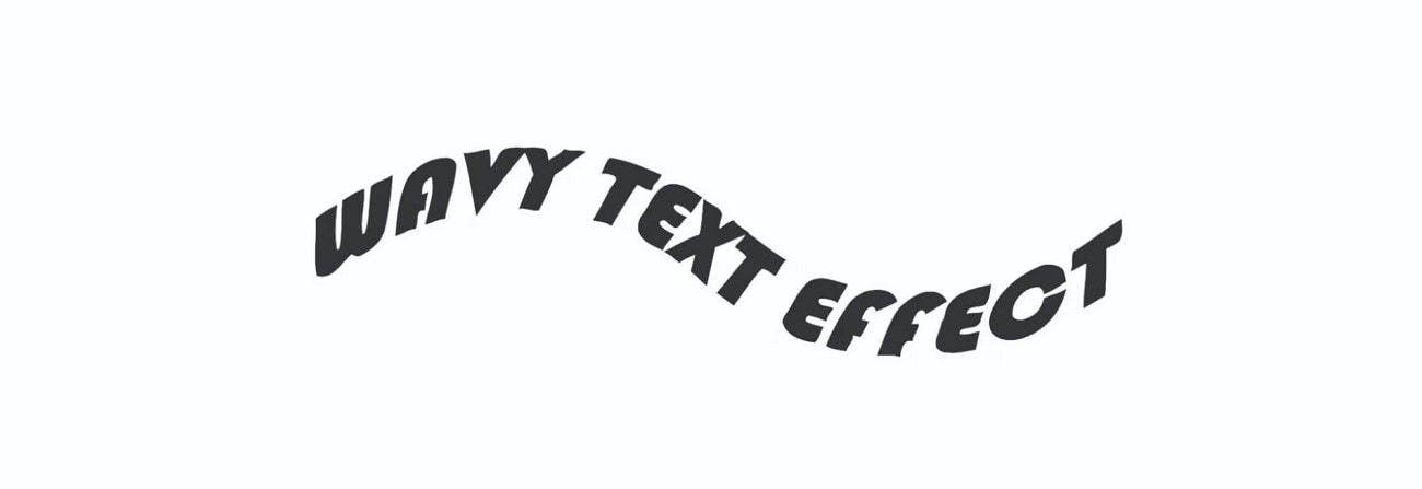 wavy kinetic text animation