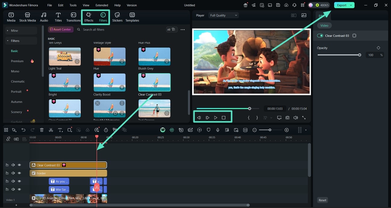 enhance video with effects and filters