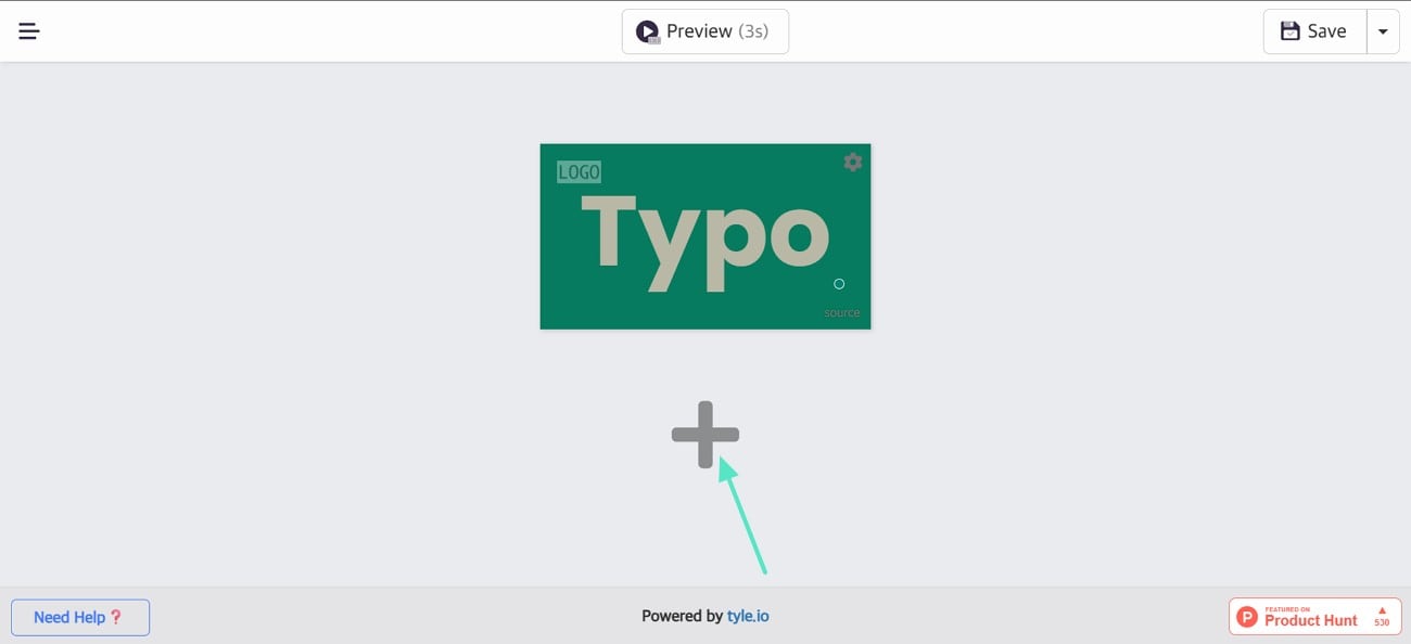 type text typomotion