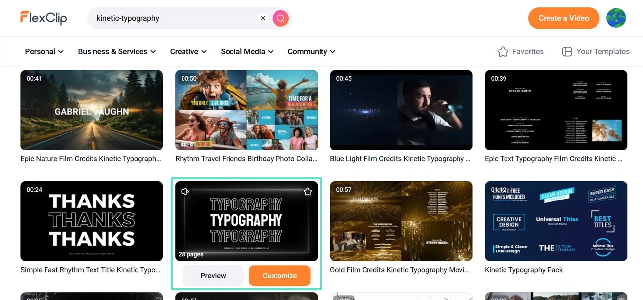 flexclip customize template