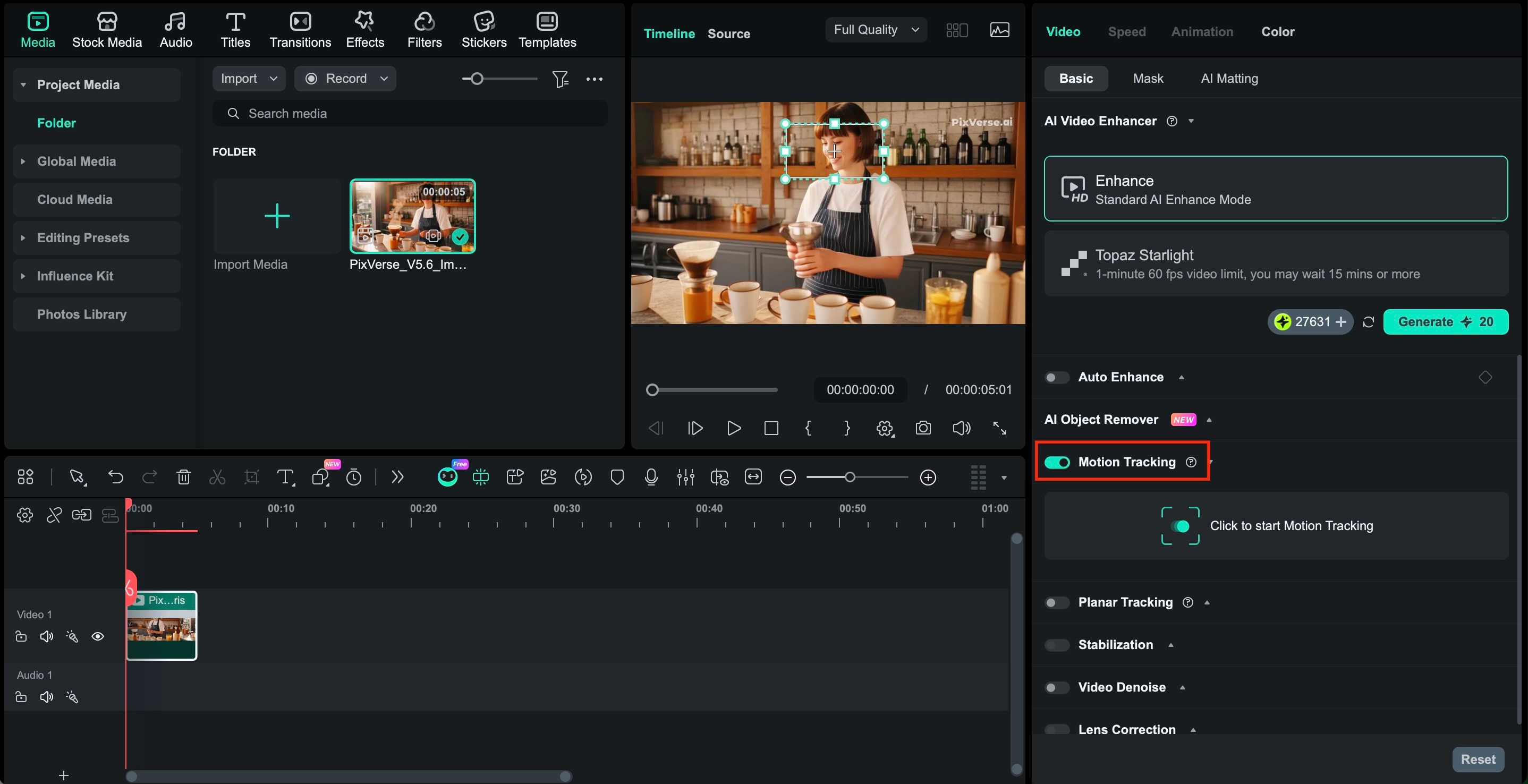 apply use motion tracking