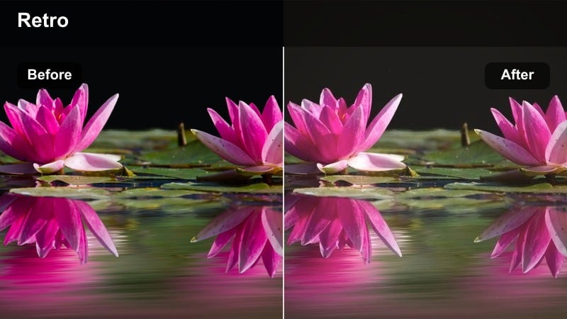 Cinematic city street portrait with warm skin and cool chrome shadows in classic film style.