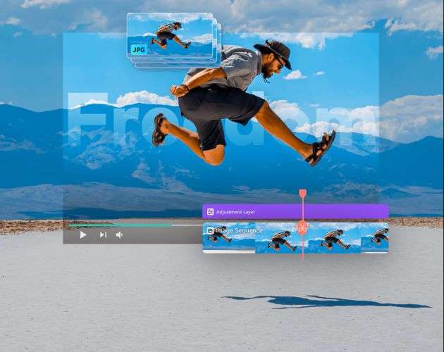 filmora image sequence to video
