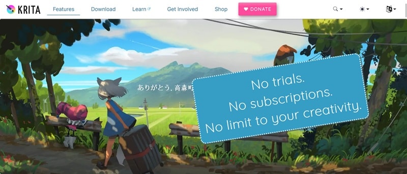 krita free drawing software