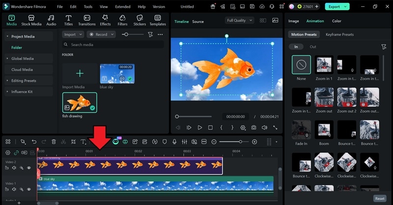 import artwork to filmora