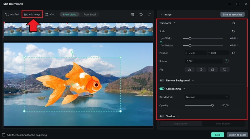 add image for thumbnail and adjust