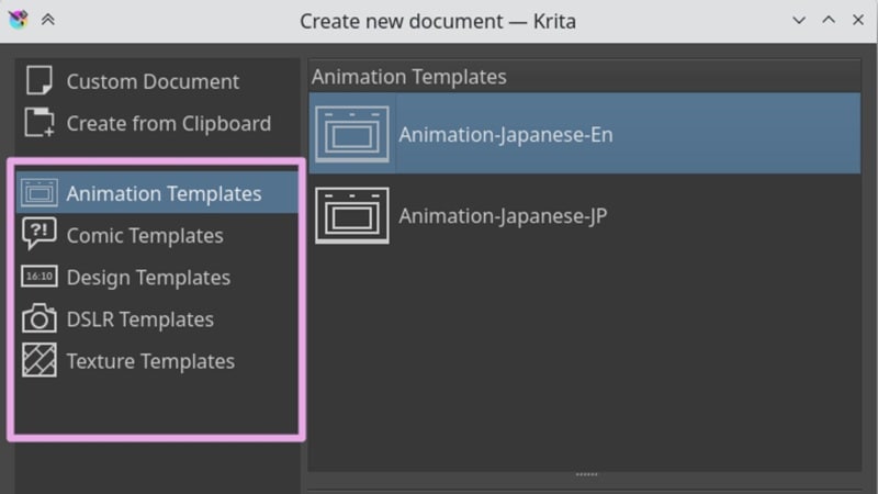 krita storyboard and comic templates
