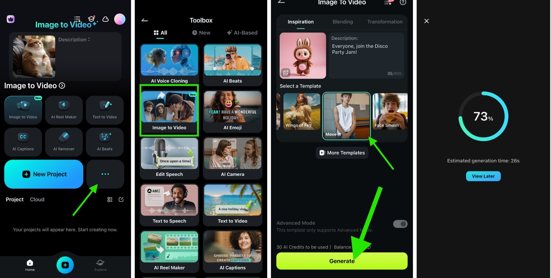 open filmora and import image