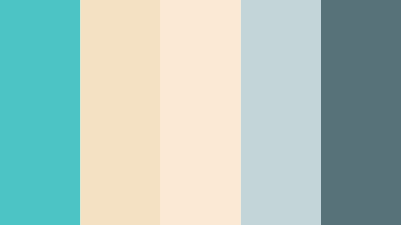 lagoon hammock afternoon turquoise and sandy beige resort color color palette with hex codes