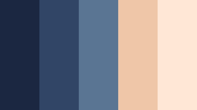 lakeside candle glow twilight blue color palette with hex codes