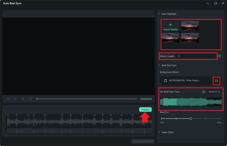 auto beat sync setting