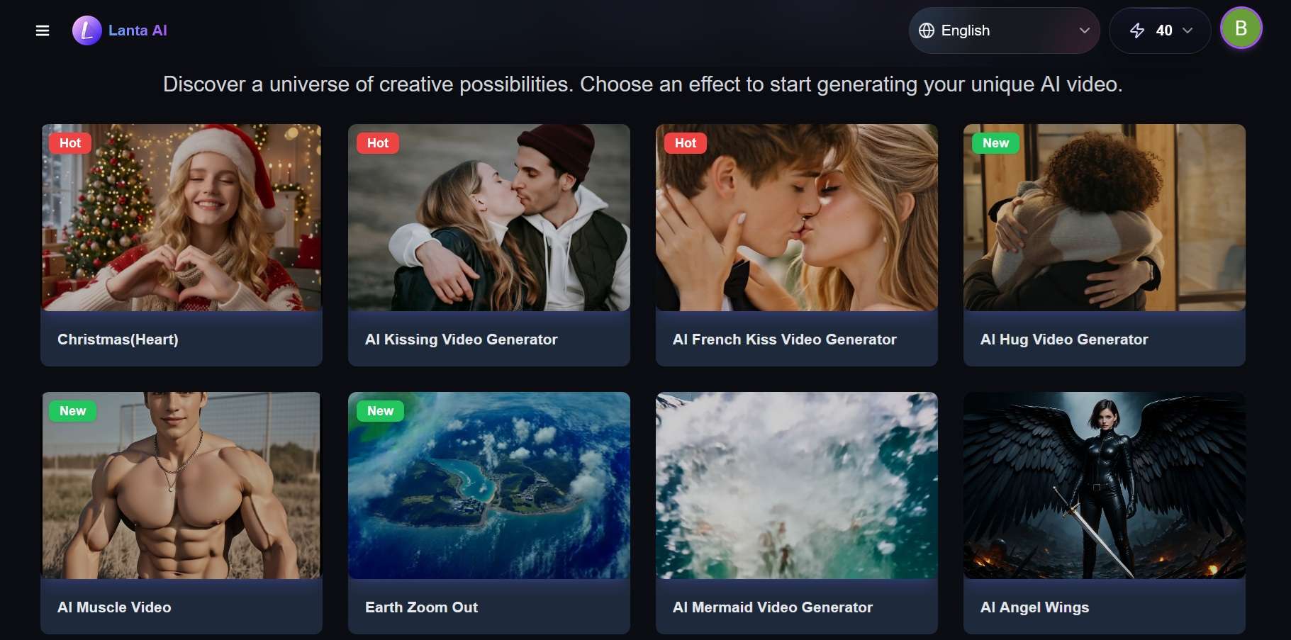 lanta ai video effects