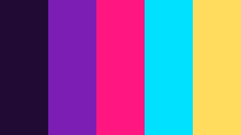 laser carnival cyberpunk color color palette with hex codes