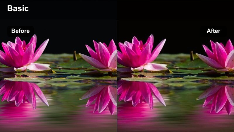 Busy city crosswalk at blue hour with strong midtone contrast and cool shadows.