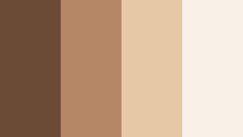latte workspace calm warm amber brown color palette with hex codes