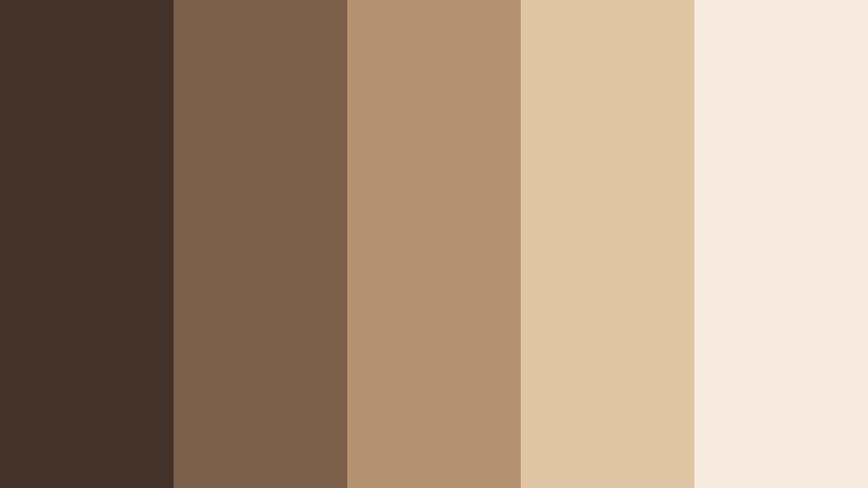 latte workspace focus latte brown color palette with hex codes