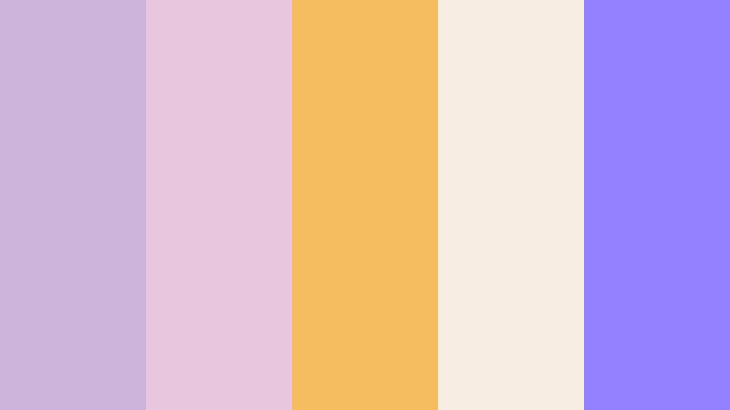 lavender dawn haze sunrise color color palette with hex codes