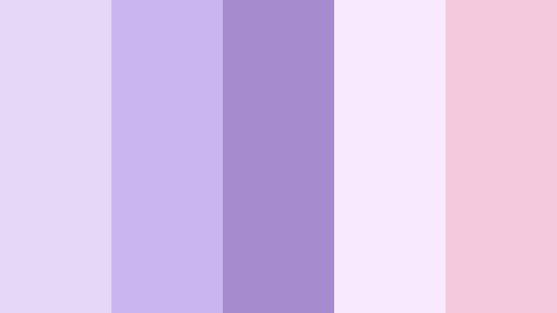 lavender dawn whisper soft amethyst color palette with hex codes