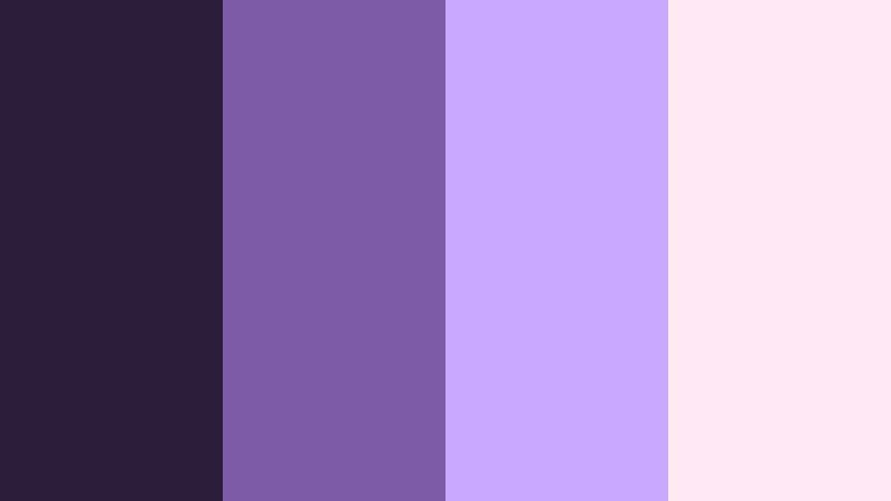 lavender edit suite shadow scene purple color palette with hex codes
