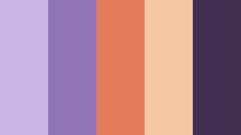 lavender ember dream complementary color color palette with hex codes