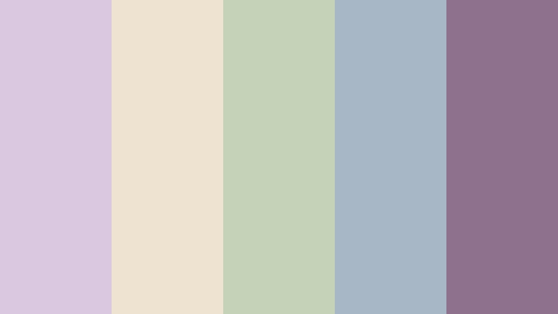 lavender lace cottagecore color color palette with hex codes