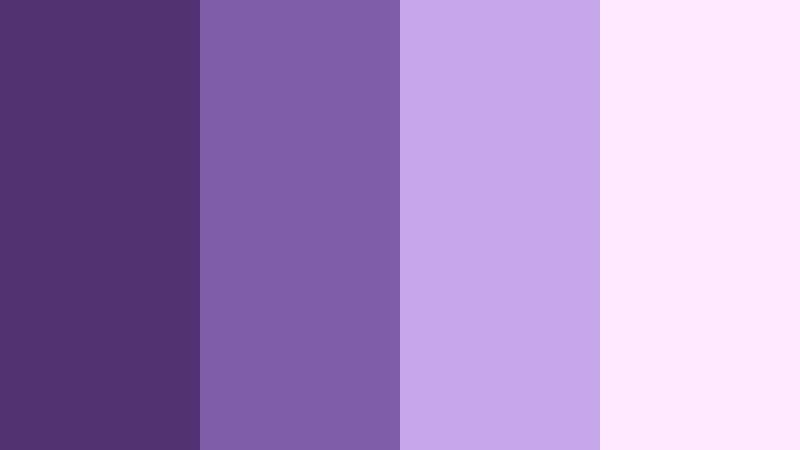 lavender letterbox glow velvet violet color palette with hex codes
