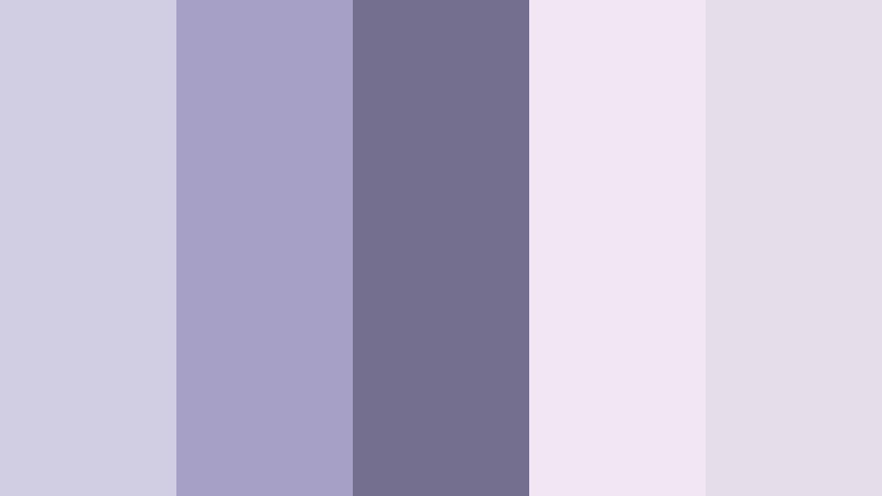 lavender letters at dusk cool lavender gray color palette with hex codes