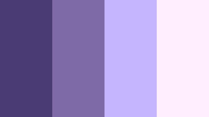 lavender night breeze twilight purple color palette with hex codes
