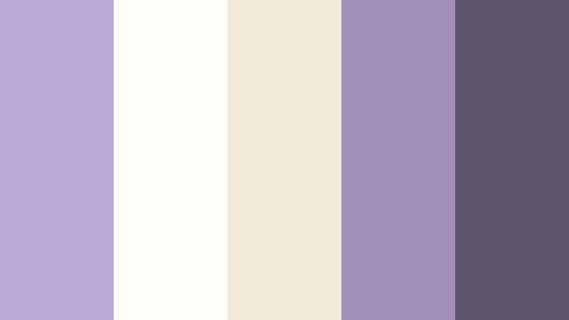 lavender paper workspace muted lavender color palette with hex codes
