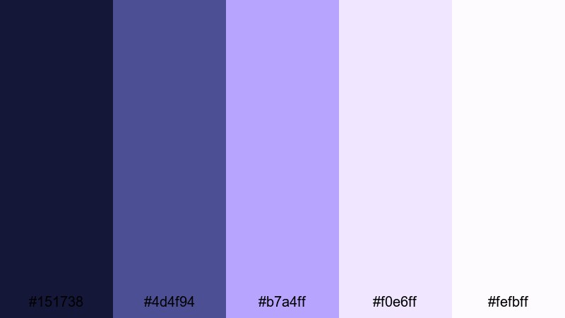 lavender royal morning royal color palette with hex codes