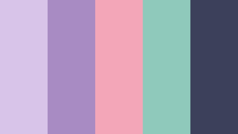 lavender scanlines vhs color color palette with hex codes