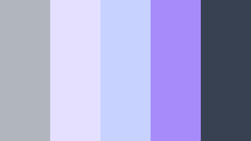 lavender smoke story cool ash gray color palette with hex codes