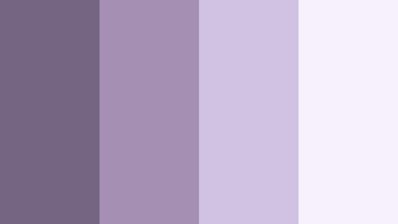 lavender smoke whisper smoky purple color palette with hex codes