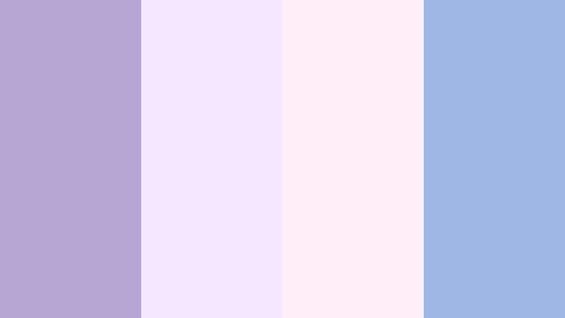 lavender storytime glow grape mist color palette with hex codes