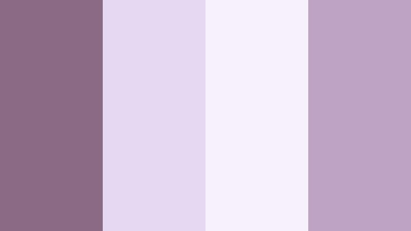 lavender tea diary muted plum color palette with hex codes