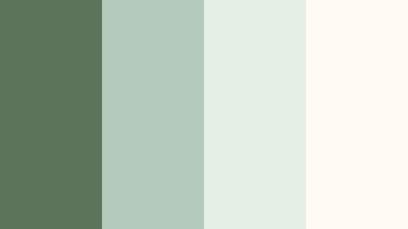 leaf whisper pastels woodland fern color palette with hex codes