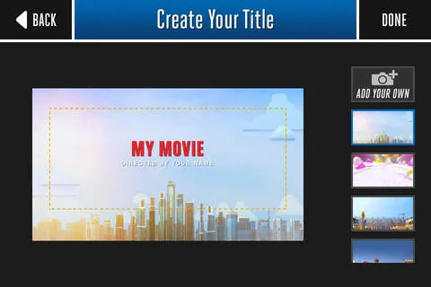 lego movie maker app interface